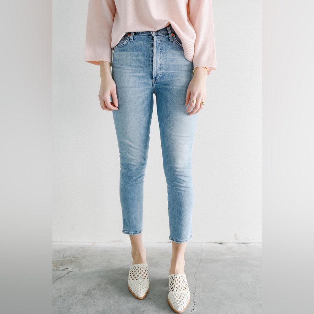 Citizens of Humanity Crop High Rise Slim Jeans 28